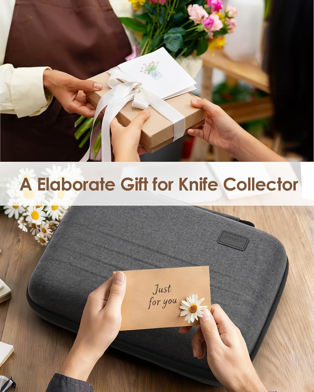 Knife Case for 40+ Pocket Knives, Display Collection, Folding Knife Holder | Butterfly Knives Storage Organizer, Multi-purpose Storage Box for Knife Collection and Display, Only Case