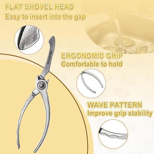 Oyster Shucking Knife Stainless Steel Oyster Opener Oyster Cutter Seafood Opener for Kitchen Seafood Tool Seafood Opener Kit Tools Gift