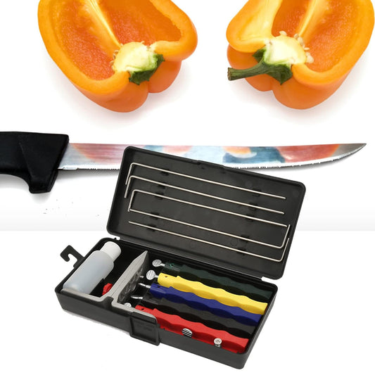 Sharpening System, Kitchen FiX Angle Knife Sharpener Knife Sharpener Kit Grinder Sharpening Stone Set Diamond Sharpening System Tools for Chef Home