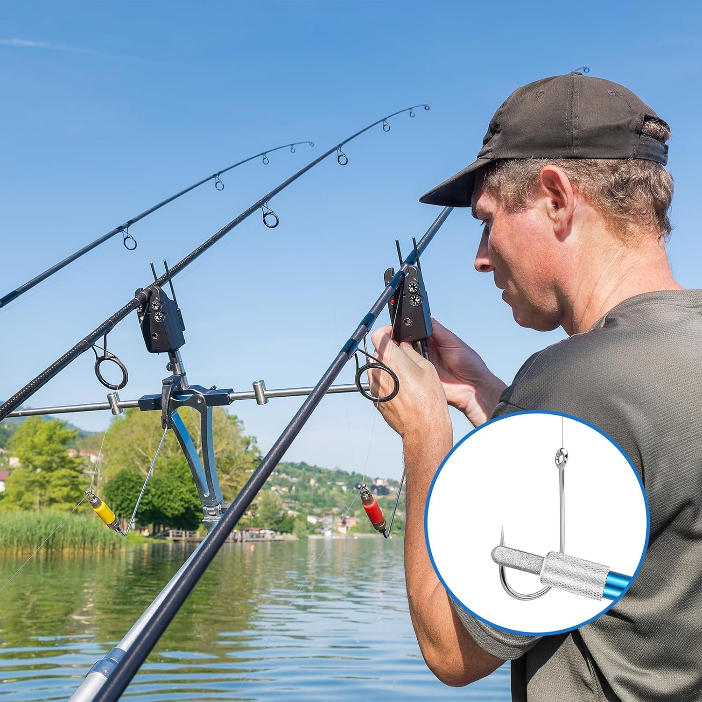 Portable Knife Steel Sharpener Rod, Retractable Diamond Sharpening Rod, Serrated Knife Sharpener, Multifunctional Sharpening Tool, Pocket Knife-Sharpener for Kitchen, Outdoor, Fishing, Camping