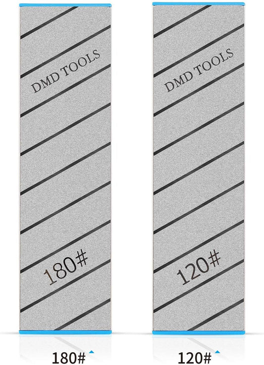 DMD Double-Sided Diamond Sharpening Stone 10x3 inch (120&180) | Delux Diamond Whetstone | Durable Quality and Exquisite Design