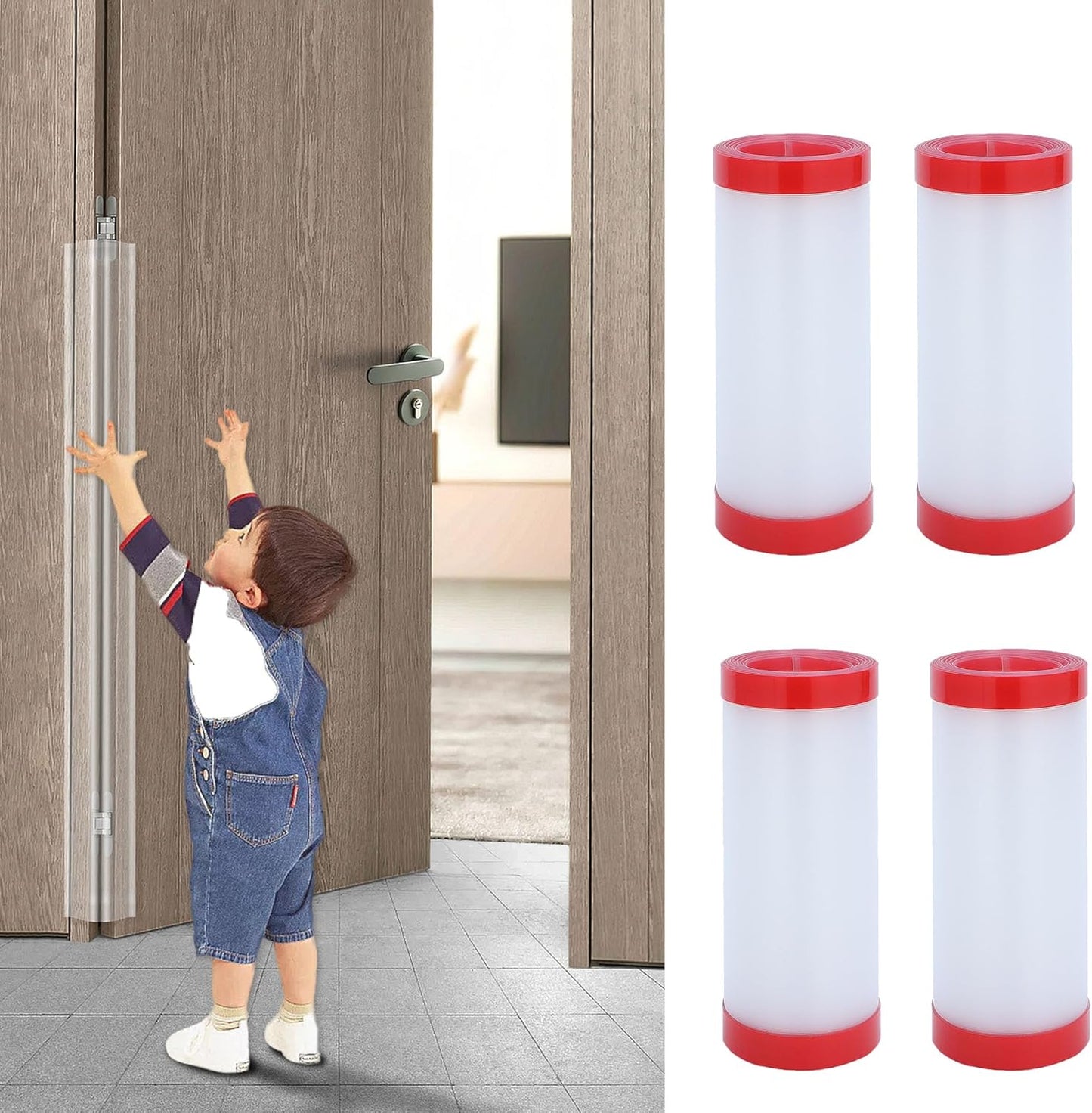 Door Pinch Guard Baby Proofing, Door Hinge Cover, Door Protector for Kids Finger Safety, Door Finger Pinch Guards Heavy Duty, Door jam Shield