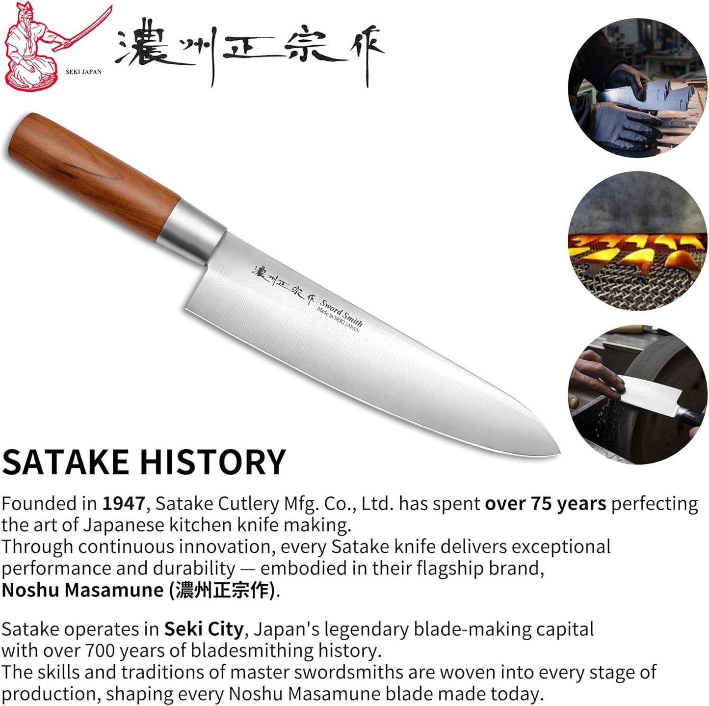6.3 Inch Deba Knife, Made in Japan, Right-Handed Single Bevel Fish Butcher Knife, High Carbon Stainless Steel with Hammered Finish, Natural Wood Handle for Fish Filleting