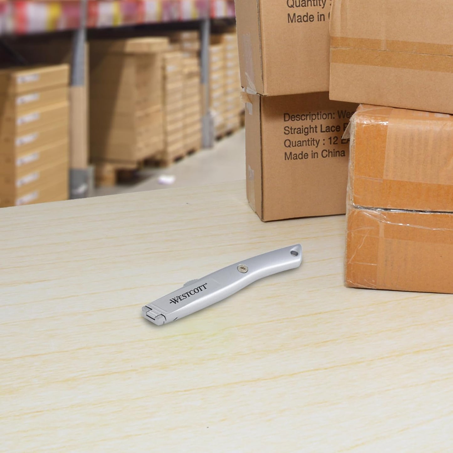 Westcott Box Cutter Safety Ceramic Utility Knife, 3-Pack