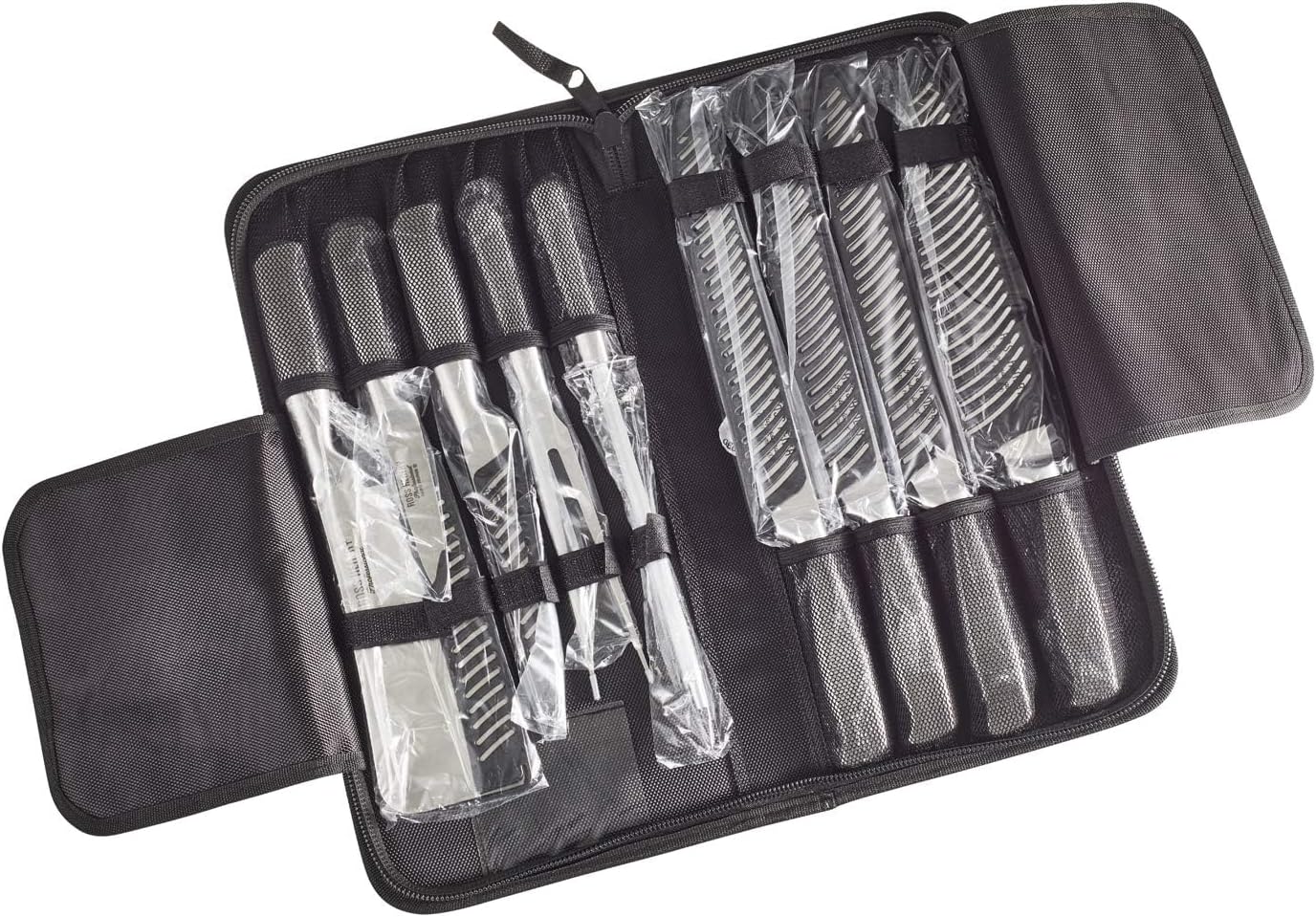 Ross Henery Eclipse 9-Piece Chef Knife Set – Stainless Steel Kitchen Knives with Travel Case