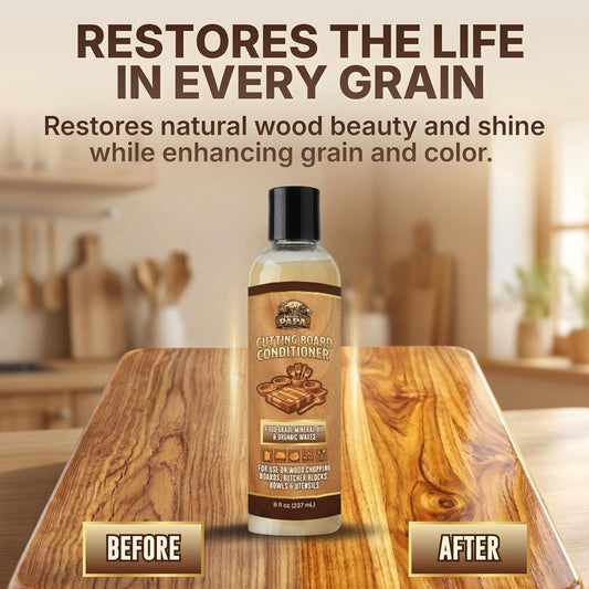 Butcher Block Conditioner 16 fl oz - Food Grade Mineral Oil and Beeswax Wood Cutting Board Conditioner for Butcher Blocks, Bowls & Utensils - Food Safe Natural Formula - Made in the USA