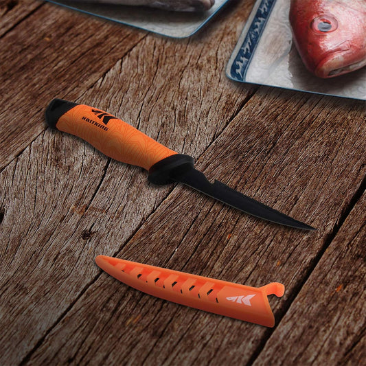 KastKing Speed Demon Pro Fillet Knife - Razor Sharp G4116 German Stainless-Steel Blade, Professional Level Knives for Filleting and Boning, Non-Slip Handles, Includes Protective Sheath