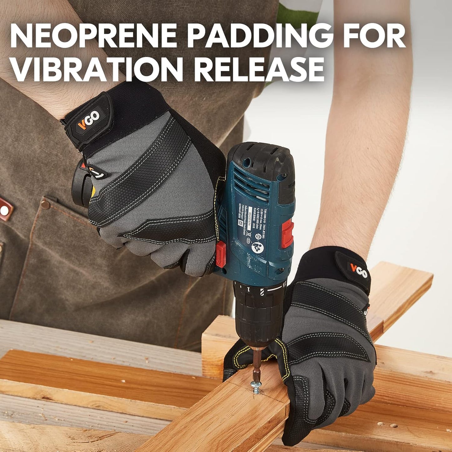 Vgo... Cutproof Gloves,Cut Resistant Gloves,HPPE Anti-cut Liner,Hand Protection,ANSI A3,Touchscreen