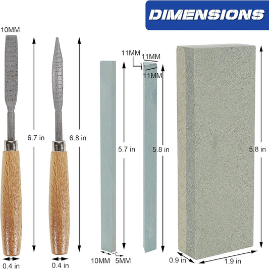 Lulu Home Wood Carving Tools, 16PCS Professional Carving Knife Tool Set for Woodworking Premium Wood Handle with Chisel Gouge Whetstones