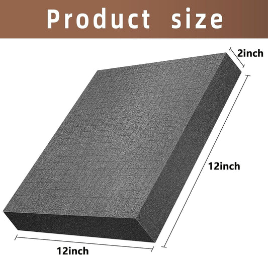 DECOHS 4 PCS Pick Apart Foam Insert- 2 Size Pick and Pluck Foam- Pluck Pre Cube Sheet Foams with Bottom Use for Board Game Box Cases Storage Drawer (Length 12 Inch)