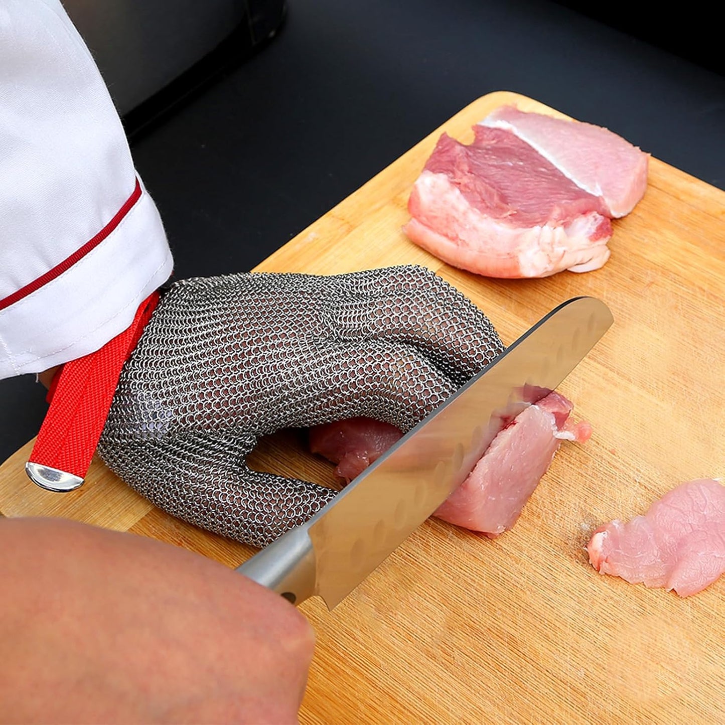 316L Stainless Steel Cut Resistant Food Grade Chainmail Glove for Butcher Meat Cutting,Oyster Shucking