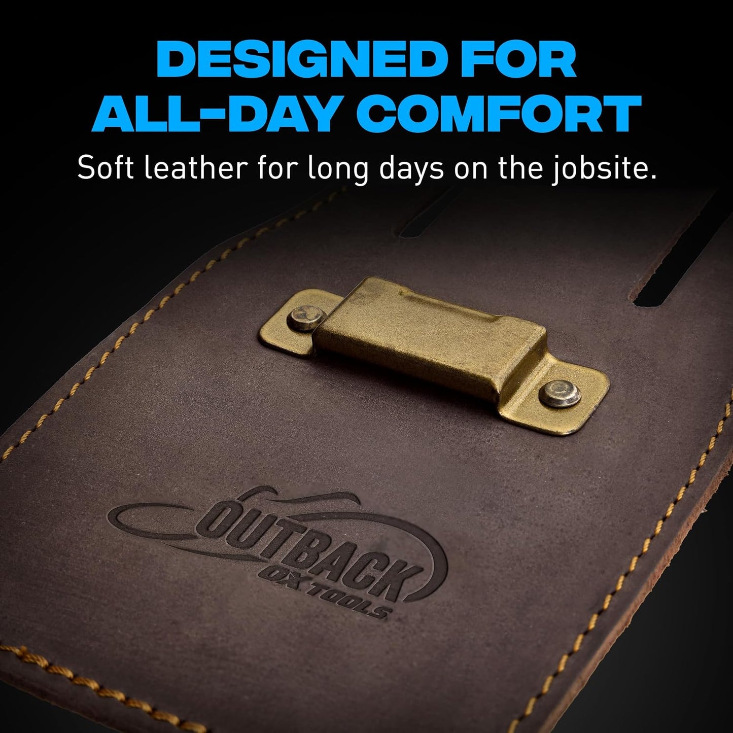 Leather Tool Holsters & Pouches – Hammer, Tape Measure, Utility & Roofer’s Knife Holders – Durable Oil-Tanned Leather for 2" Tool Belts