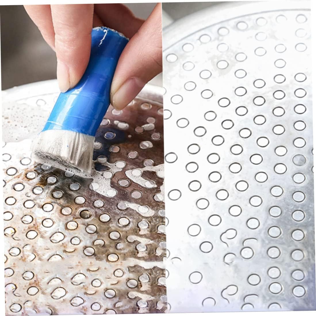 2 PCS Stainless Steel Rust Remover Sticks Metal Rust Brushes, Metal Rust Cleaning Brushes Stain Remover Tool for Kitchen Cookware Random Color.