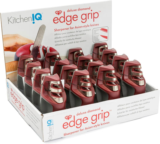 SMITH’S Deluxe Diamond Edge Grip Asian Knife Sharpener, CDU