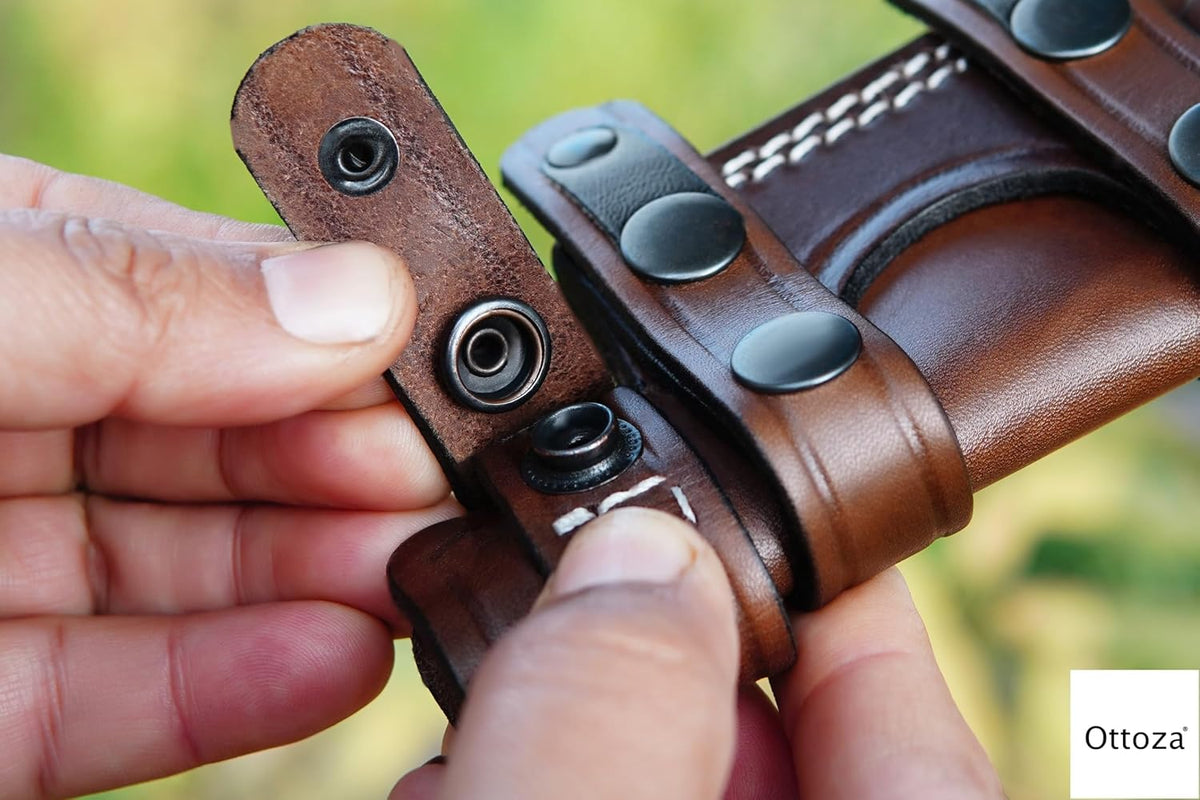 Leather Knife Sheaths for Fixed Blade Knives, Small Knife Sheath RIGHT HAND Leather Knife Sheath for Belt, Leather Knife Holster Belt Knife Holder, Horizontal Knife Sheath for Belt No:125