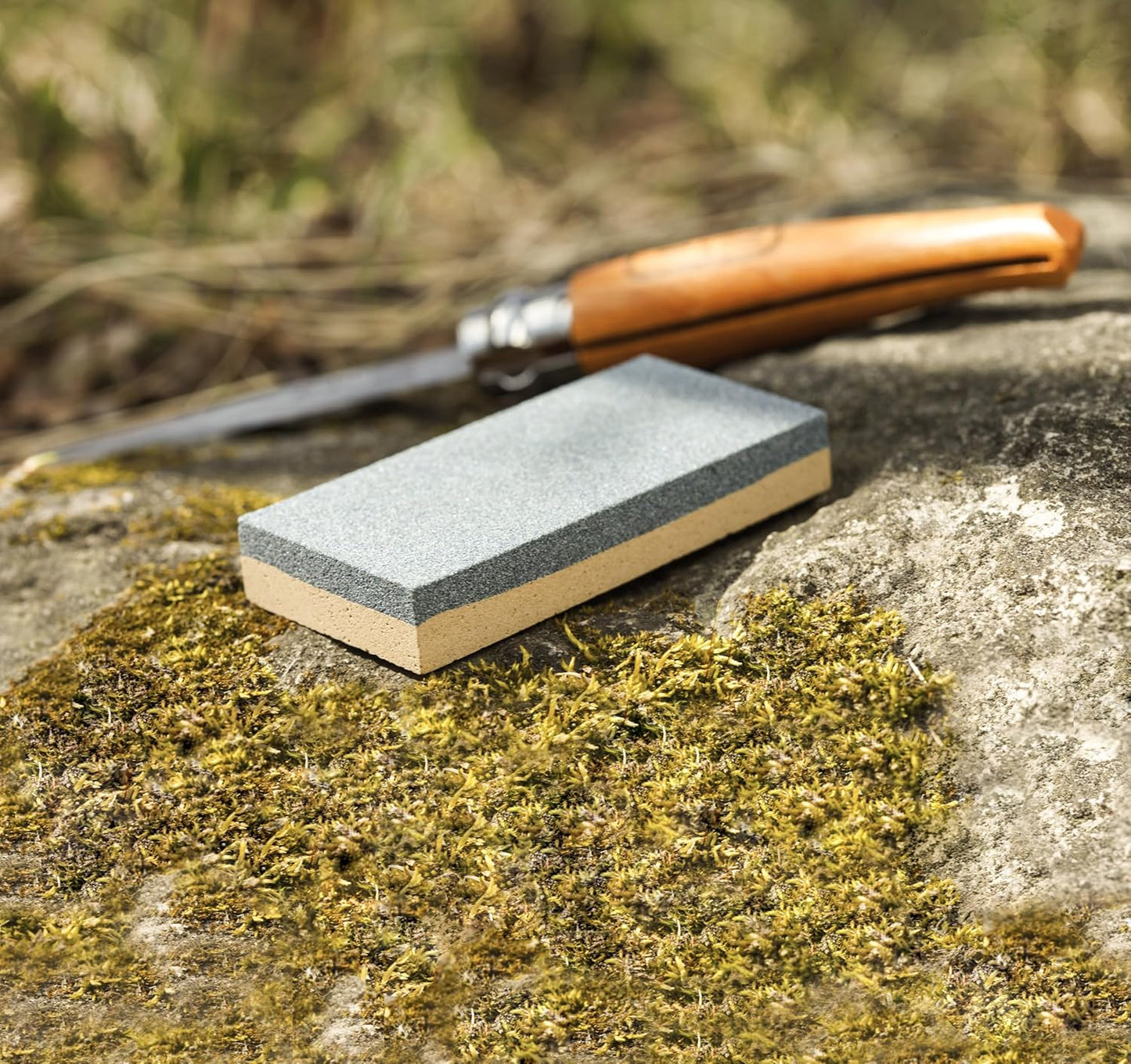 Coghlan's Compact Dual-Sided Sharpening Stone – Portable Whetstone for Knives, Tools, and Outdoor Gear – Ideal for Camping, Fishing, Hunting, and Survival Kits – 3-Inch Lightweight Design