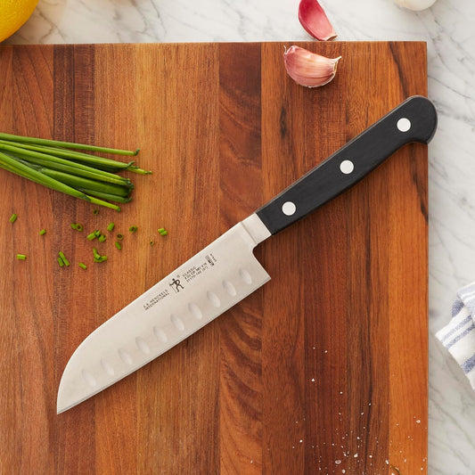 Henckels CLASSIC 7-inch Hollow Edge Santoku Knife