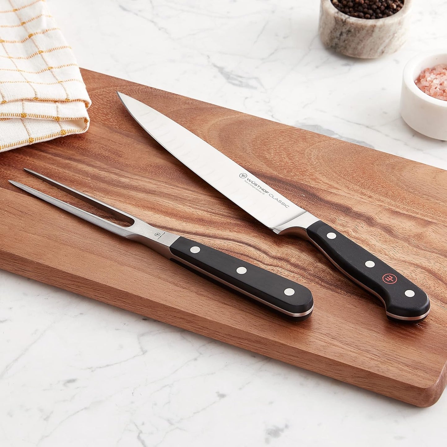 WÜSTHOF Classic Carving Set, Black, 2-Piece
