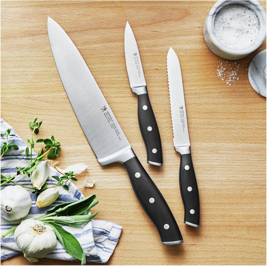 HENCKELS Forged Accent Razor-Sharp 2-pc Paring Knife Set, White Handle, German Engineered Informed by 100+ Years of Mastery