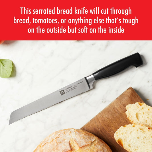 HENCKELS J.A Twin Four Star 8-Inch High Carbon Stainless Steel Bread knife