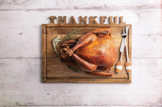 Thanksgiving Thankful Carving Board Set