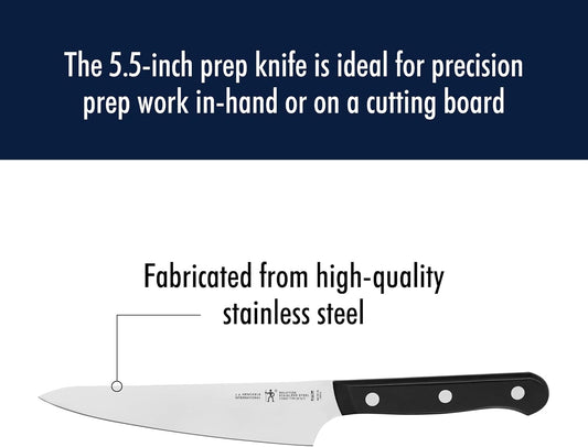 Solution Razor-Sharp 5.5-inch Compact Chef Knife, German Engineered Informed by 100+ Years of Mastery, Stainless Steel