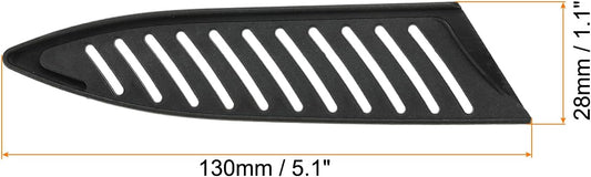 PP Safety Knife Cover Sleeves for 5" Ceramic Knife, 5 Pack Knives Edge Guard Blade Protector Universal Knife Sheath for Kitchen Chef Knife, Black