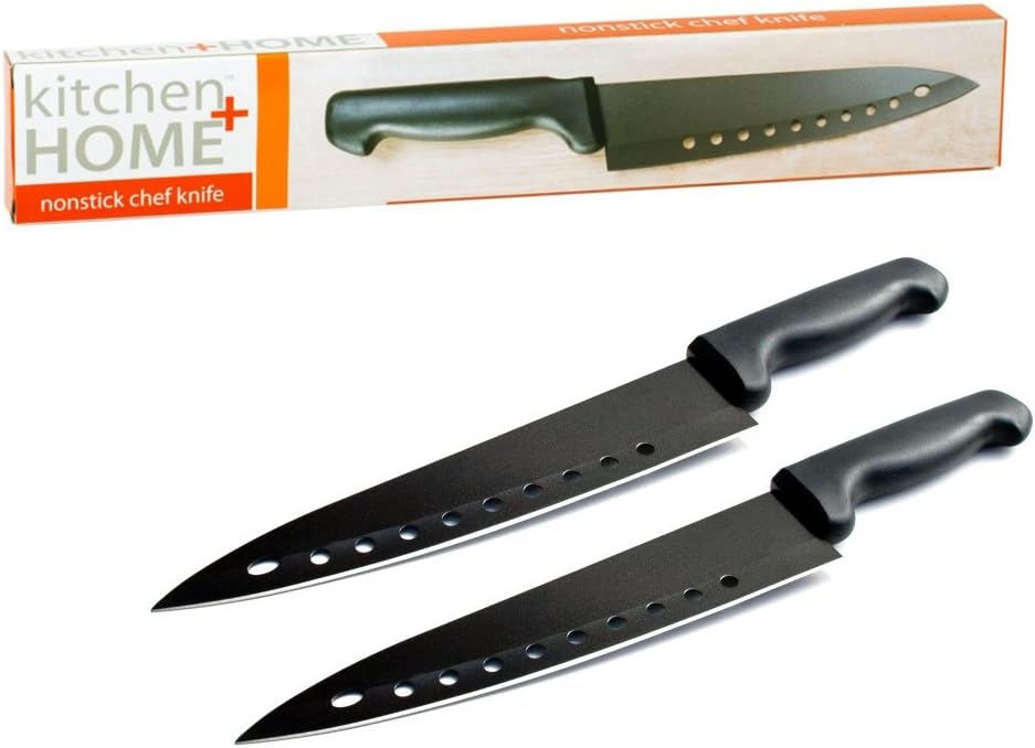 Non Stick Sushi Knife - The Original 8 inch Stainless Steel Non Stick Multipurpose Chef Knife