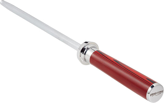 Crimson Series 8" Honing Steel Magnetized for Safety durable G10 Handle Built For Daily Use, Perfect for Chefs and Home Cooks
