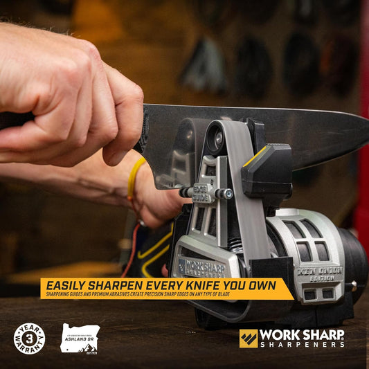 Ken Onion Knife Sharpener Tool - Adjustable Knife Sharpening System - For Knives, Scissors, Serrated Blades, & Tools
