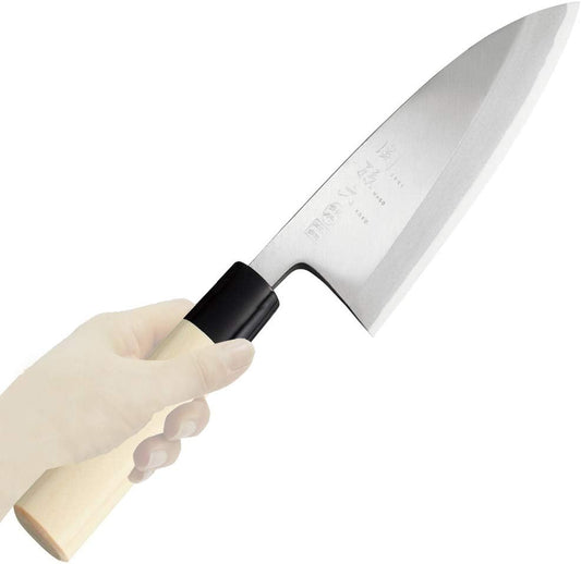AK5202 Deba Knife Seki Magoroku Ginju, Genuine Steel, 5.9 inches (150 mm), Made in Japan