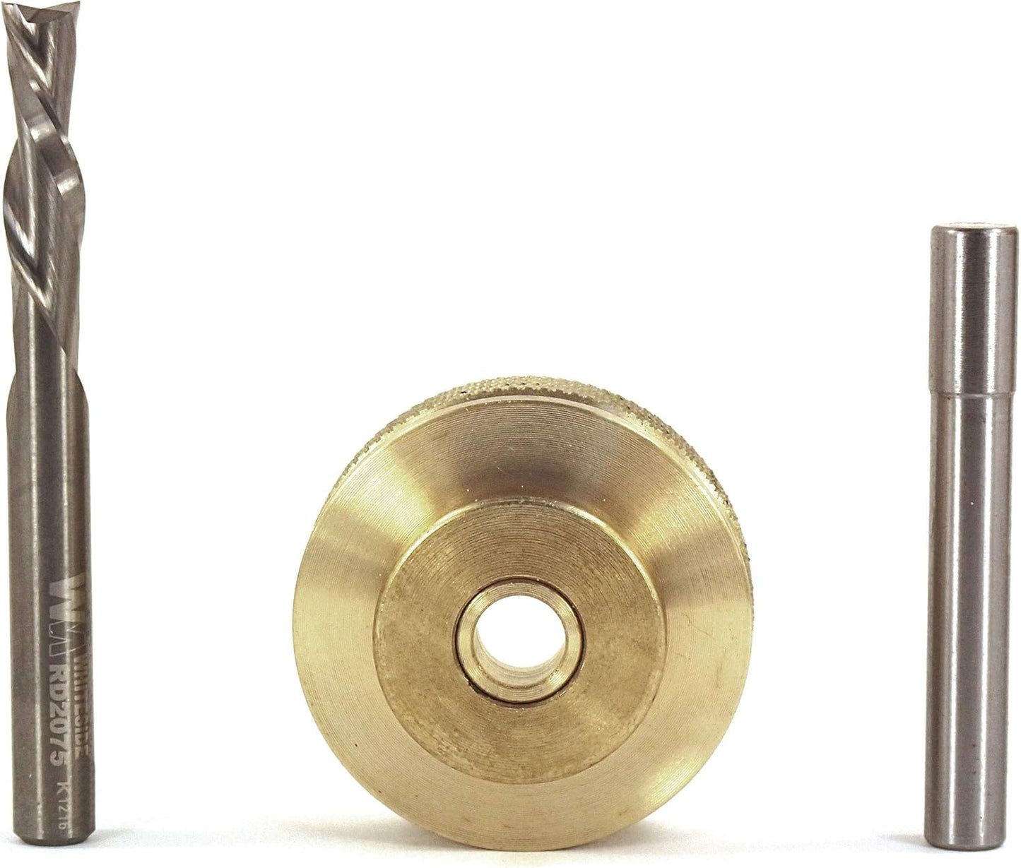 Whiteside Solid Brass Inlay Set, 1/4" D, 9501