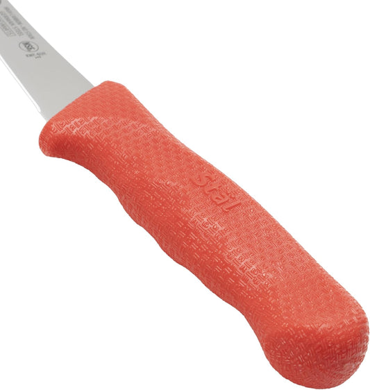 6" Commercial-Grade German Steel Boning Knife, Curved, Red