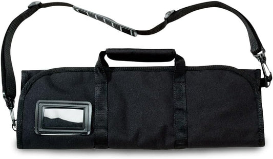 Fibrox Pro Ultimate BBQ Set 8-Pieces including Knife Roll, Black | Professional high-carbon stainless steel blades, non-slip ergonomic handles, includes 12 in slicer and sharpening steel.