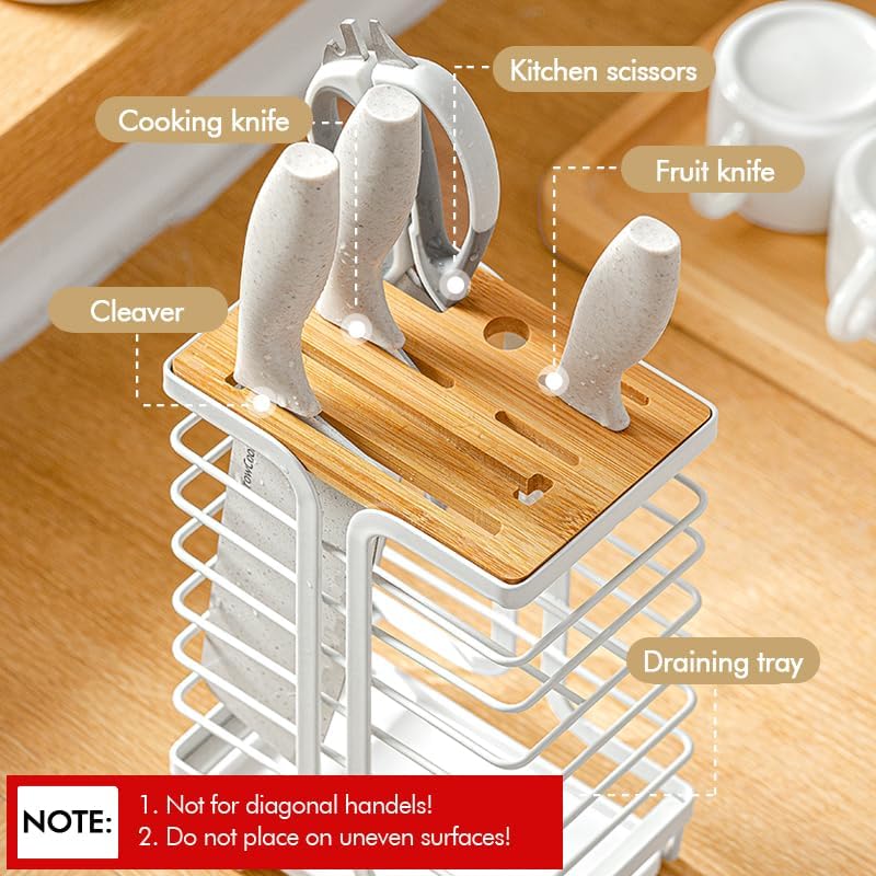 Knife Block Kitchen Knife Holder Storage Organizer