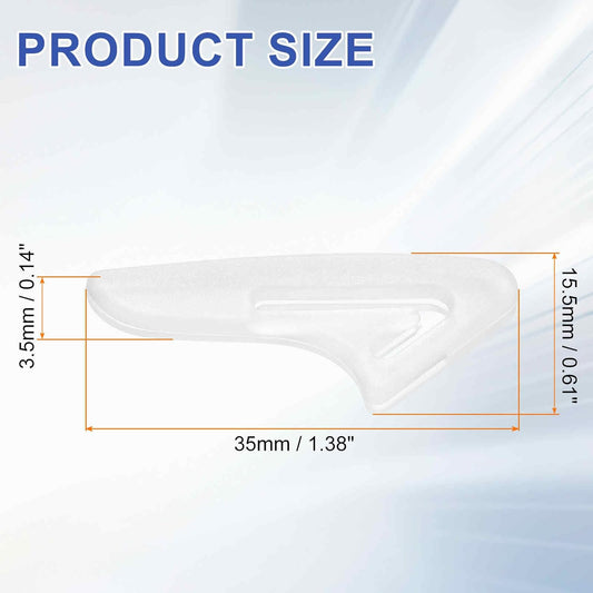 300Pcs Knife Tip Protector Cover 1.38" x 0.61" Plastic Anti-scratch Blade Tip Edge Guards for Kitchen Knife Protection Sleeves Cover, White