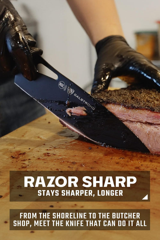 8" Chef Knife — TiN-Coated 7CR17MOV Steel — For Outdoor Cooking, Camp Kitchens & Field Prep — Waterproof Polypropylene Handle, Corrosion-Resistant, Night Shark, customer support