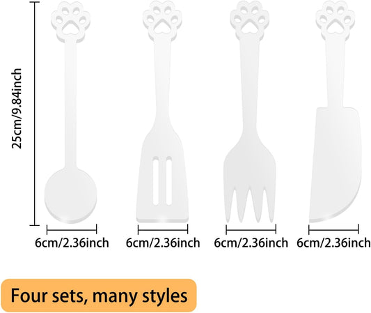 4 PCS Acrylic Tableware Router Template, Acrylic Charcuterie Board Handle Template, Clear Cutting Board Templates for Wood Carving Woodworking Tracing Stencils Guide Tools for Kitchen