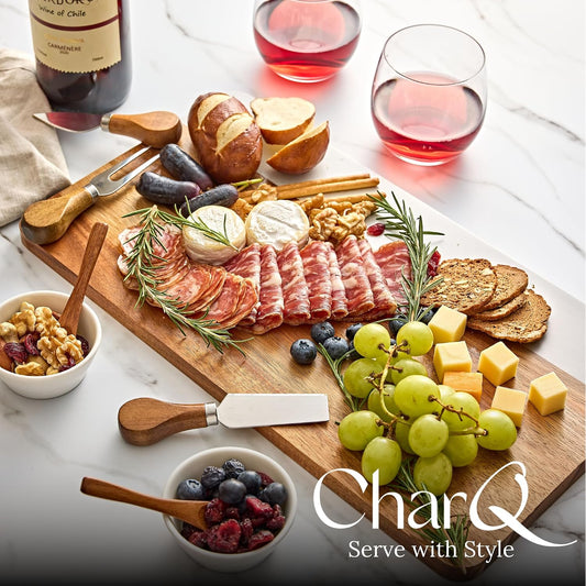 Charcuterie Board Gift Set - Marble & Acacia Wood Board | A Thoughtful Gift for Weddings, Housewarmings, Bridal Showers, Birthdays, and Other Special Occasions
