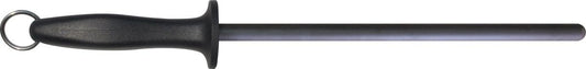 Impact Resistant Black Ceramic Finish Knife Sharpener Rod, Knife Honing Rod, knife sharpeners for kitchen knives L 11″ D 0.6”
