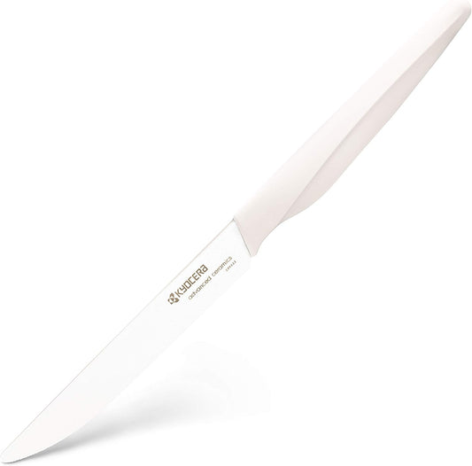 4-piece Ceramic Steak Knife Set, 4.5" White