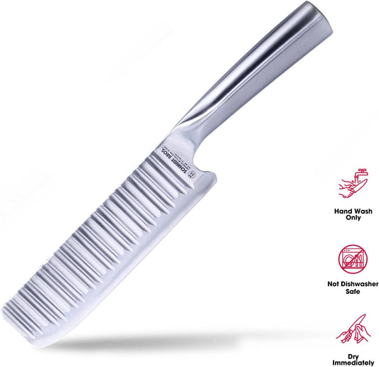 . Evolution 7" Nakiri Knife, High-Carbon German Stainless Steel Cutlery in a Wood Gift Box