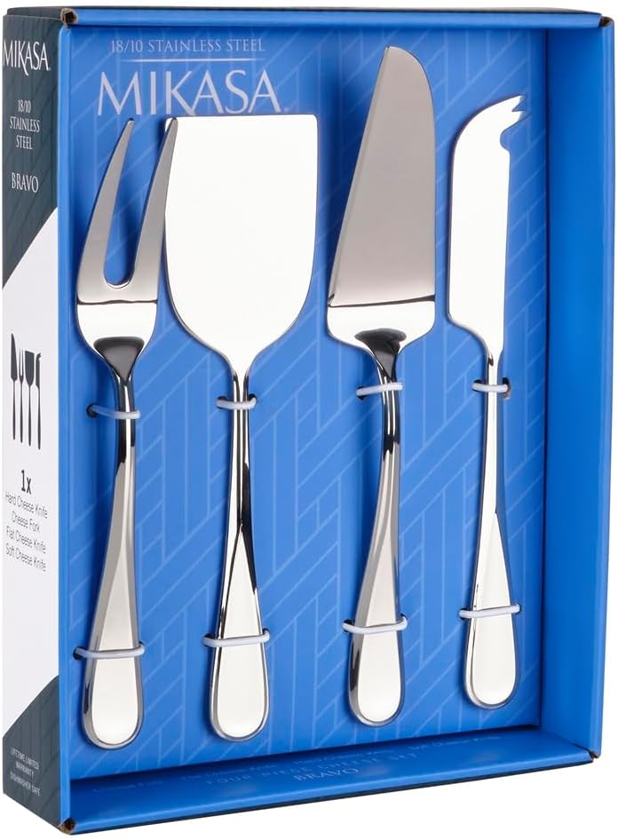 Bravo 18/10 Stainless Steel 4pc. Cheese Set