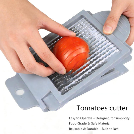 Tomato Slicer, Tomato Cutter Vegetable Slicer | Stainless Steel Blades, For Home Use, Smooth Cutting, Precise Cuts for Tomatoes