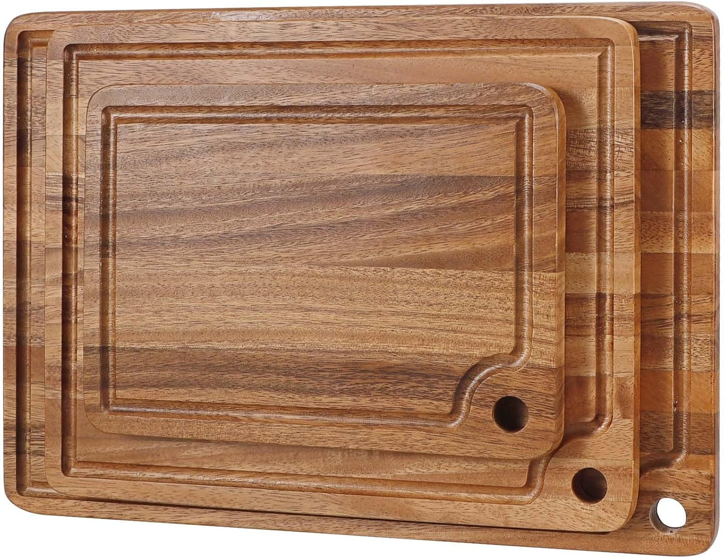 Extra Large Acacia Wood Cutting Board 20 x 14 Inch - Better Kitchen Chopping Board with Juice Groove & Handle Hole for Meat (Butcher Block) Vegetables and Cheese