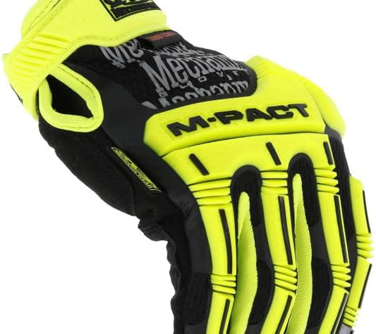 M-Pact E5 D3O Hi-Viz Cut Resistant Gloves Yellow Small | Armortex, TrekDry & D3O Construction with Hi-Viz Cut Resistance for High-Risk Heavy-Duty Work Environments