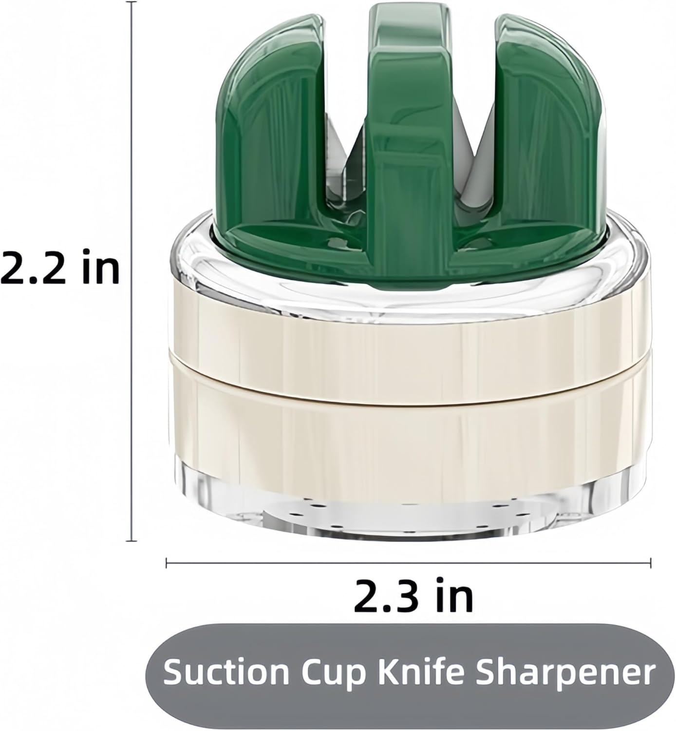 Kitchen Knife Sharpener with Suction base for Hands Free,Compact Pocket Knife Sharpeners,All-in-one Professional Knife Sharpener Tool Suitable for: Kitchen Knives,Cleaver,Fruit Knives(Red)