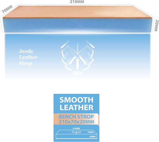 210x70mm Cow Leather Knife Strop on 3/4" thick weatherproof acrylic-Leather Knife Strop