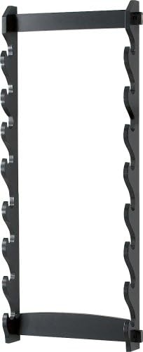 WS-8W 8-Tier Wall Mount Sword Stand , Black