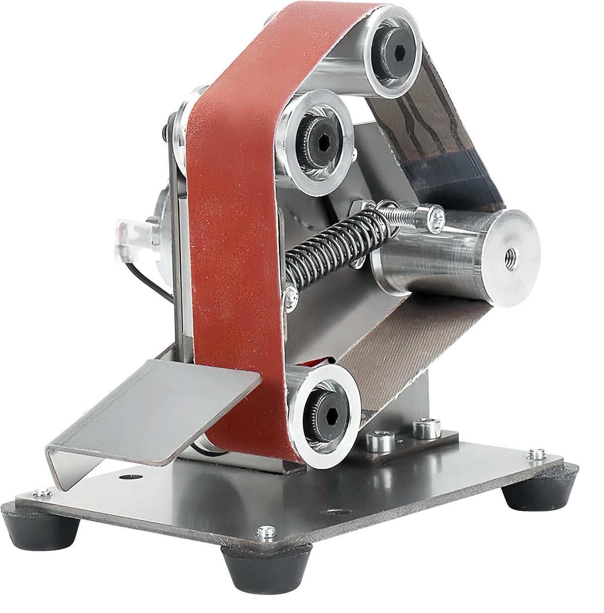 Electric Jewelry Making Belt Sander Tool, 4000-9000RPM Ring Making Knife Sharpener Kit, Mini Bench Grinder Polisher Machine for Woodworking Metalworking Jewelry Making